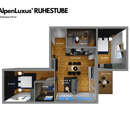 Apartment Ruhestube - Balcony Und Car Park By Alpenluxus Fuegen