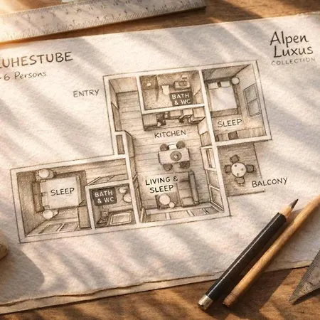 Ruhestube - Design With Balcony Tatil Evi *