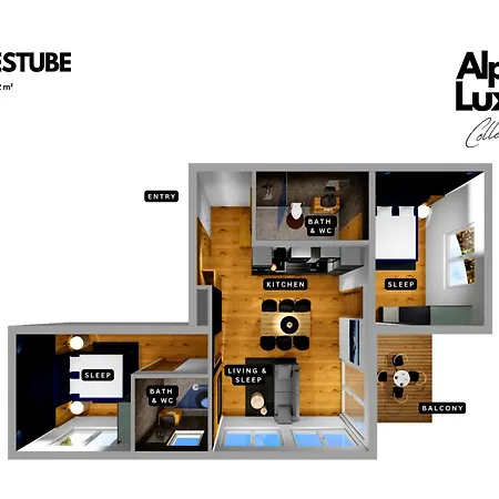 شقة Ruhestube - Alpenluxus Collection فغن